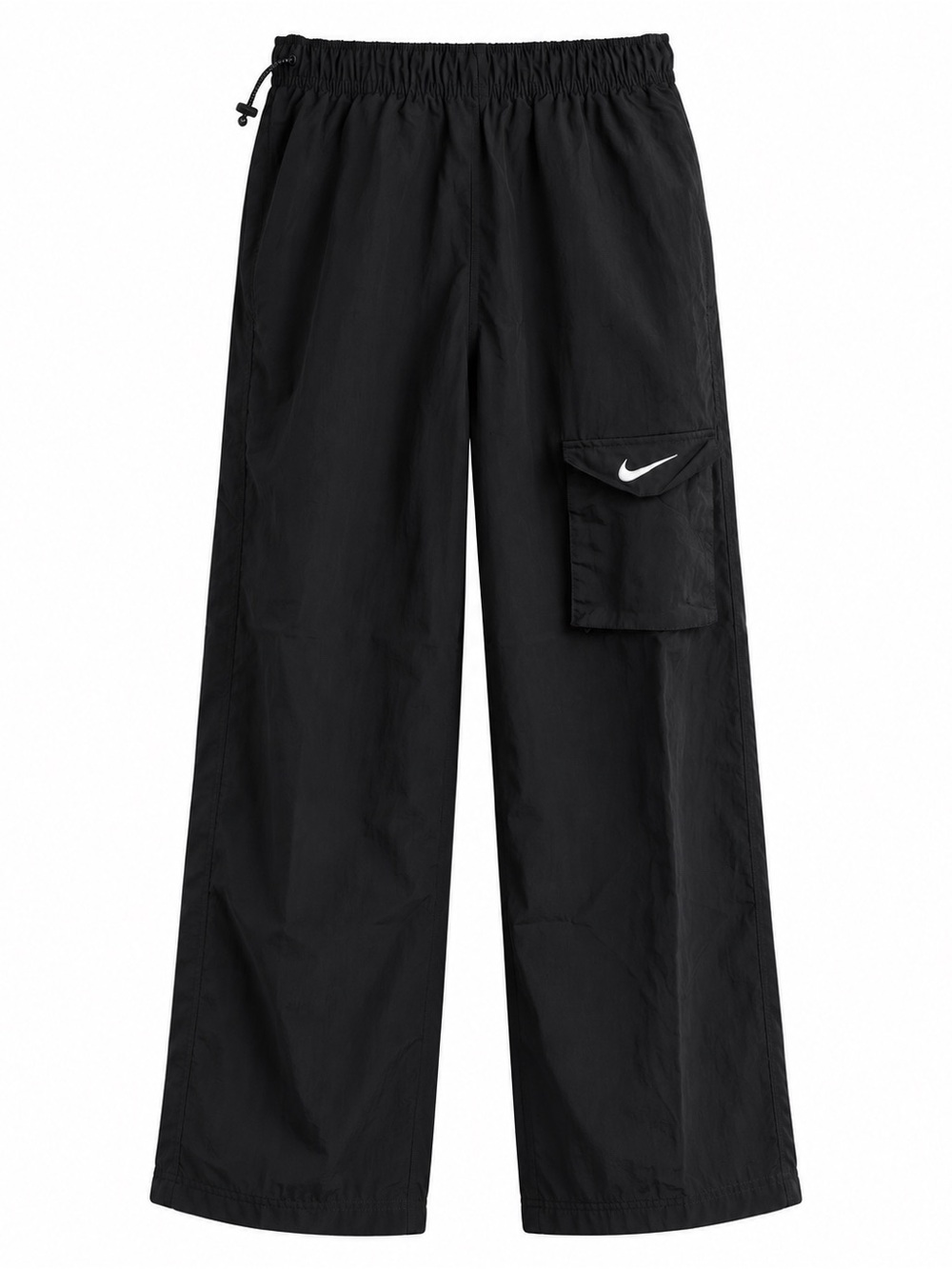 Nike Black Wide-Leg Cargo Pants with Elastic Waist - Picture 2 of 4